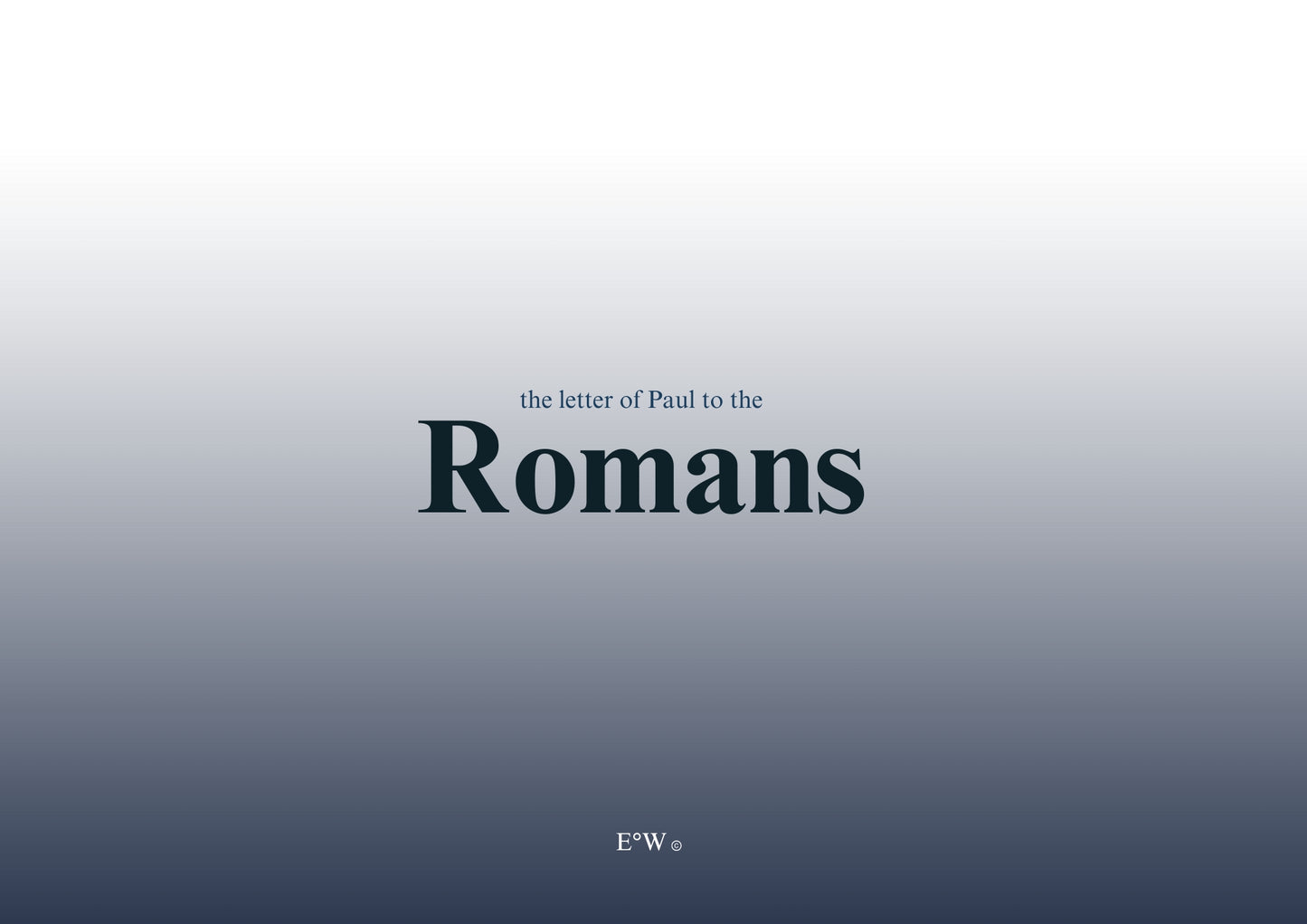 Exegetical Observations Workbook | Romans (WEB)