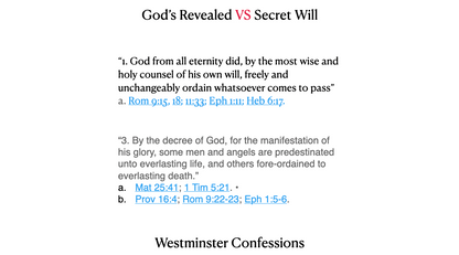 Calvinist No Longer Part 3 Presentation